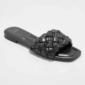 a new day Woven Slide Sandal - Black